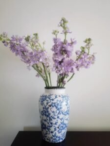 Wabiv Ice crackle blue and white porcelain vase