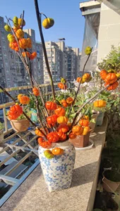 Wabiv Ice crackle blue and white porcelain vase