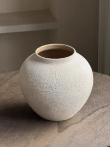 Wabiv Textured stone vase