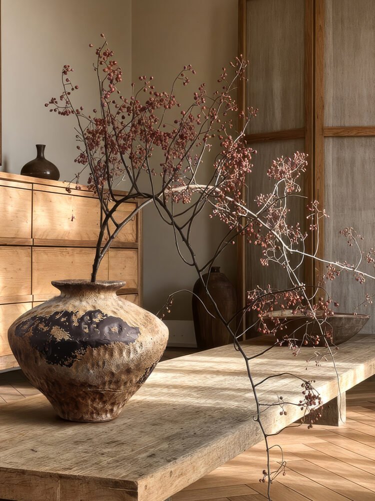 Wabiv classic wabi-sabi minimalist decorative ceramic vase