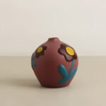 Painted pottery hand-painted flower vase
