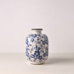 Wabiv Ice crackle blue and white porcelain vase