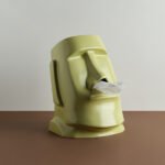 Moai Giant Stone Statue Ceramic Tissue Box