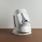 Moai Giant Stone Statue Ceramic Tissue Box
