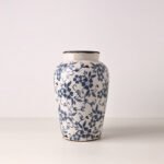 Wabiv Ice crackle blue and white porcelain vase