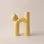Wabiv Tubular Siamese Cat Flower Vase