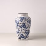 Wabiv Ice crackle blue and white porcelain vase