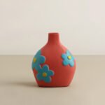Painted pottery hand-painted flower vase