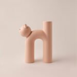 Wabiv Tubular Siamese Cat Flower Vase