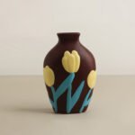 Painted pottery hand-painted flower vase