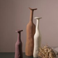 Wabiv Morandi tone artistic minimalist ceramic vase