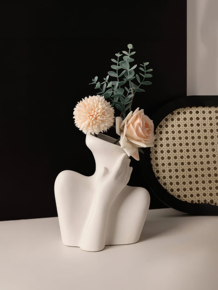 Wabiv modern human body female form art ceramic vase