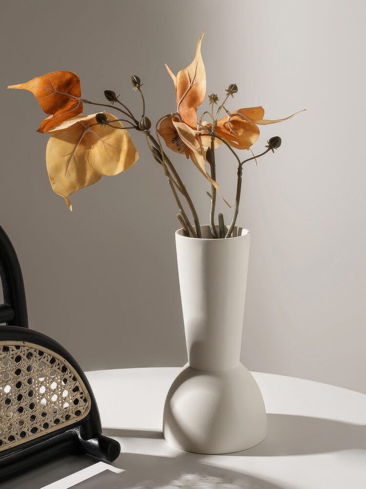 Wabiv geometric shaped abstract vase for modern floral arrangement