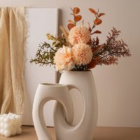 Creative alien cross tube multi-neck ceramic vase