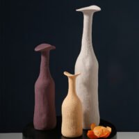 Wabiv Morandi tone artistic minimalist ceramic vase