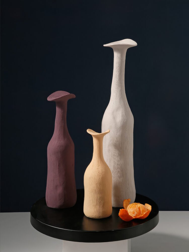 Wabiv Morandi tone artistic minimalist ceramic vase