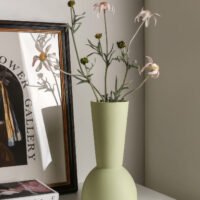 Wabiv geometric shaped abstract vase for modern floral arrangement
