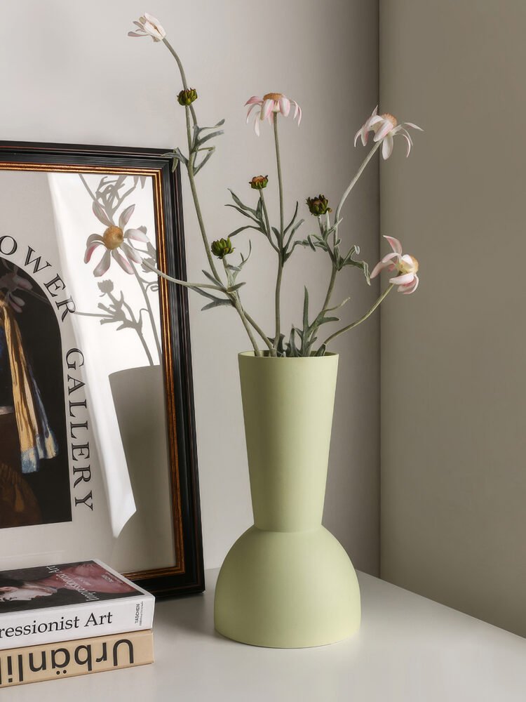 Wabiv geometric shaped abstract vase for modern floral arrangement