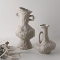 Wabiv raw minimalist creative unglazed ceramic vessel
