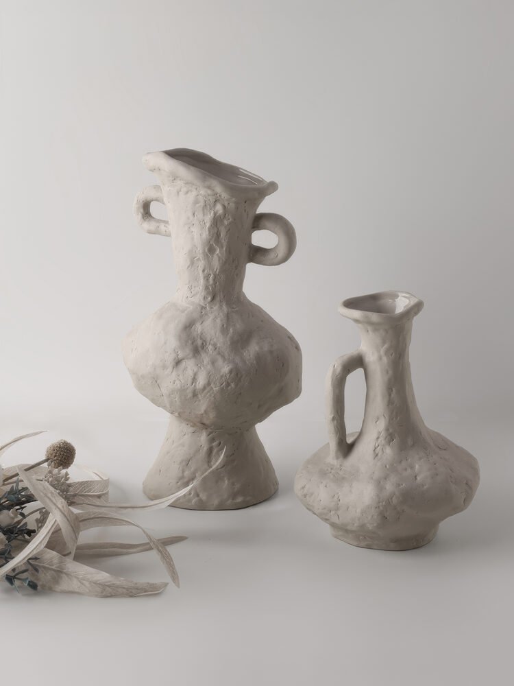 Wabiv raw minimalist creative unglazed ceramic vessel