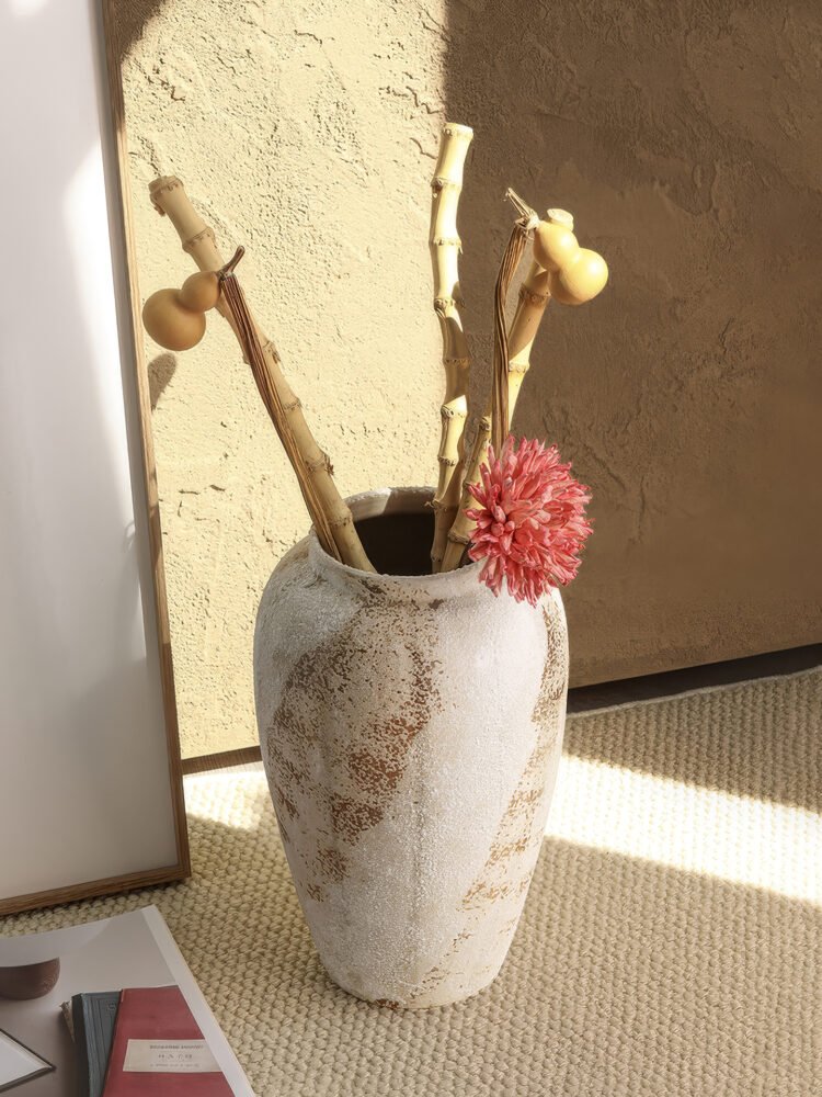 Wabiv wabi-sabi aesthetic abstract art vase