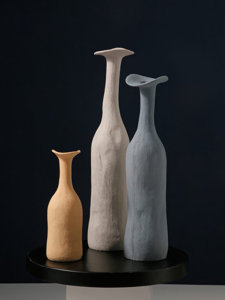 Wabiv Morandi tone artistic minimalist ceramic vase