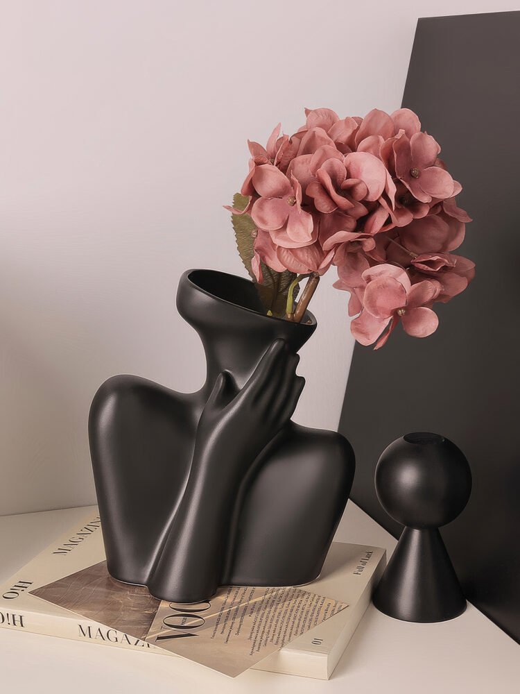 Wabiv modern human body female form art ceramic vase