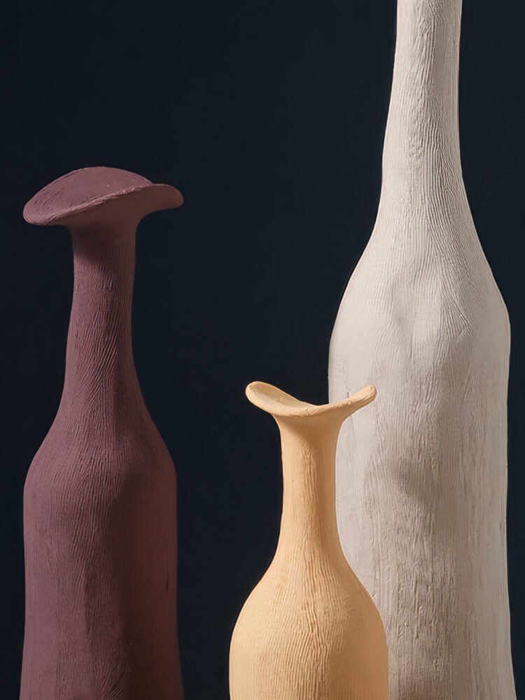 Wabiv Morandi tone artistic minimalist ceramic vase