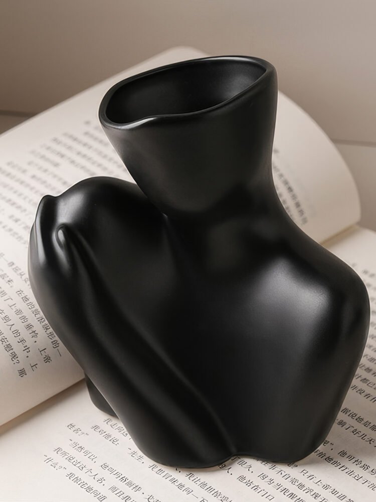 Wabiv modern human body female form art ceramic vase