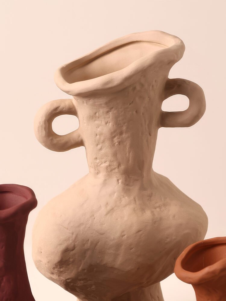 Wabiv handmade artisanal ceramic vase with rustic finish