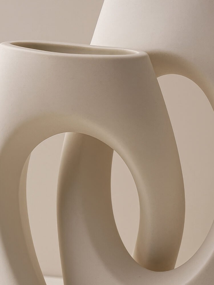 Creative alien cross tube multi-neck ceramic vase
