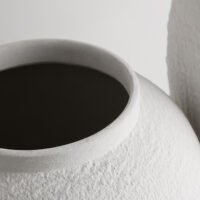 Wabiv natural faux stone textured ceramic vase