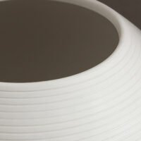 Wabiv unglazed ceramic vase with subtle stenciled details