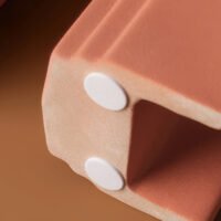 Wabiv modern U-shaped geometric hollow ceramic vase