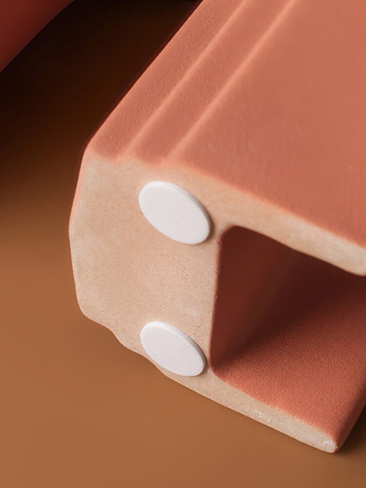 Wabiv modern U-shaped geometric hollow ceramic vase