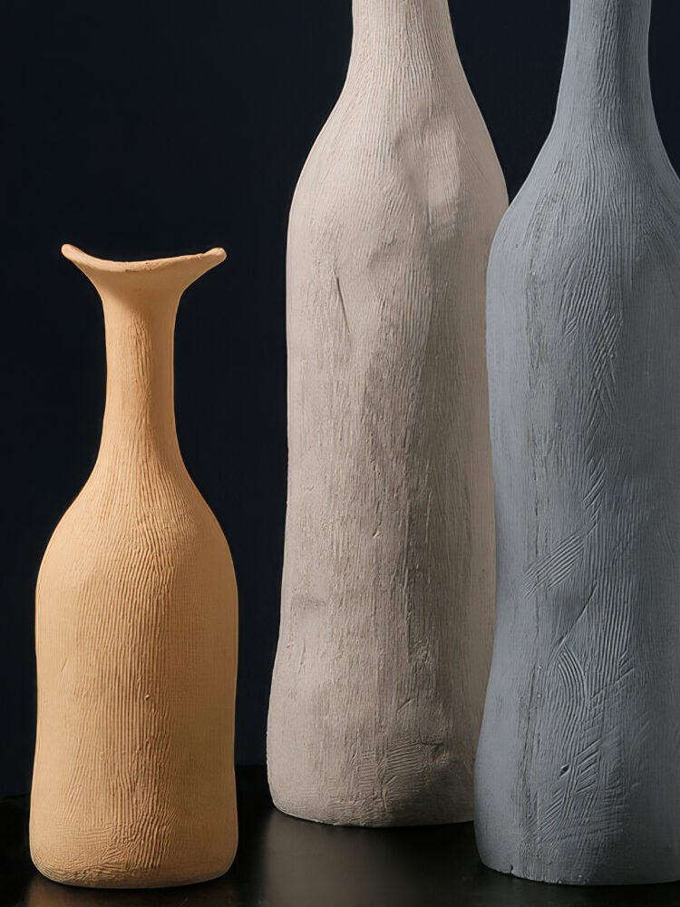 Wabiv Morandi tone artistic minimalist ceramic vase