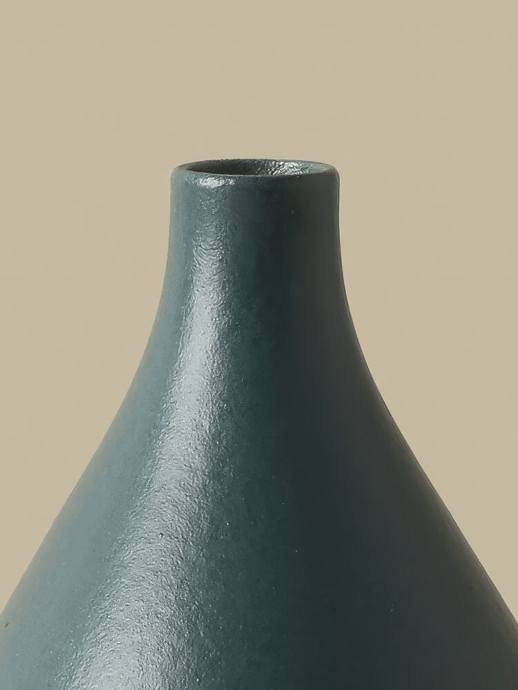Soft Morandi color palette ceramic vase for dried flowers