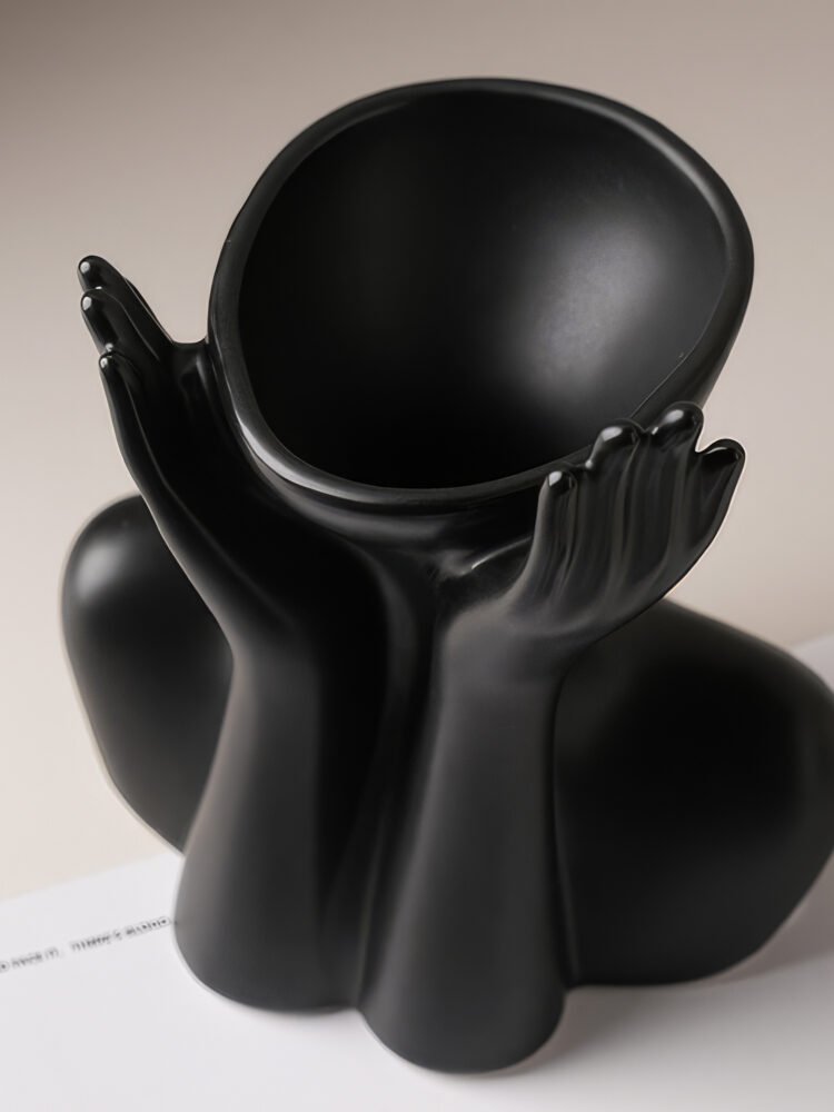 Wabiv modern human body female form art ceramic vase