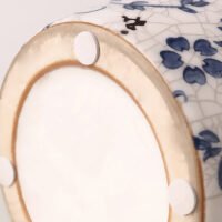 Classic ice crackle glaze blue and white porcelain vase