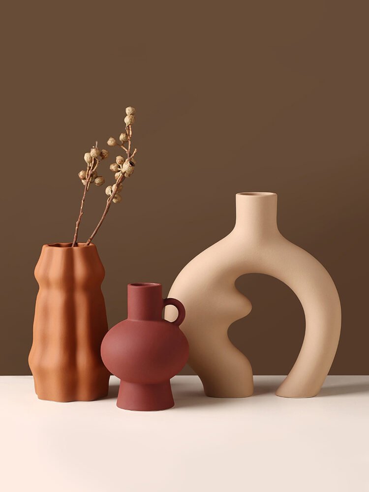 Wabiv INS Shape Texture Flower Vase