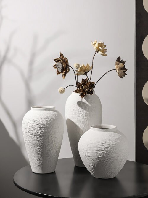 Wabiv Textured stone vase