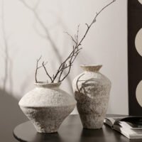 Wabiv White Frost Pottery Jar