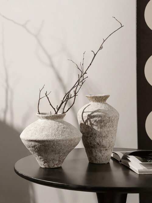 Wabiv White Frost Pottery Jar