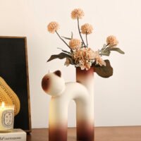 Wabiv Tubular Siamese Cat Flower Vase