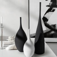 Wabiv Narrow-necked wire-drawn vase