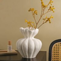 Wabiv French multi-petal vase