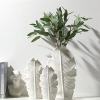 Wabiv Nordic leaf vase