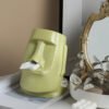 Moai Giant Stone Statue Ceramic Tissue Box