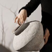 Wabiv White Frost Pottery Jar