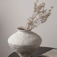 Wabiv White Frost Pottery Jar